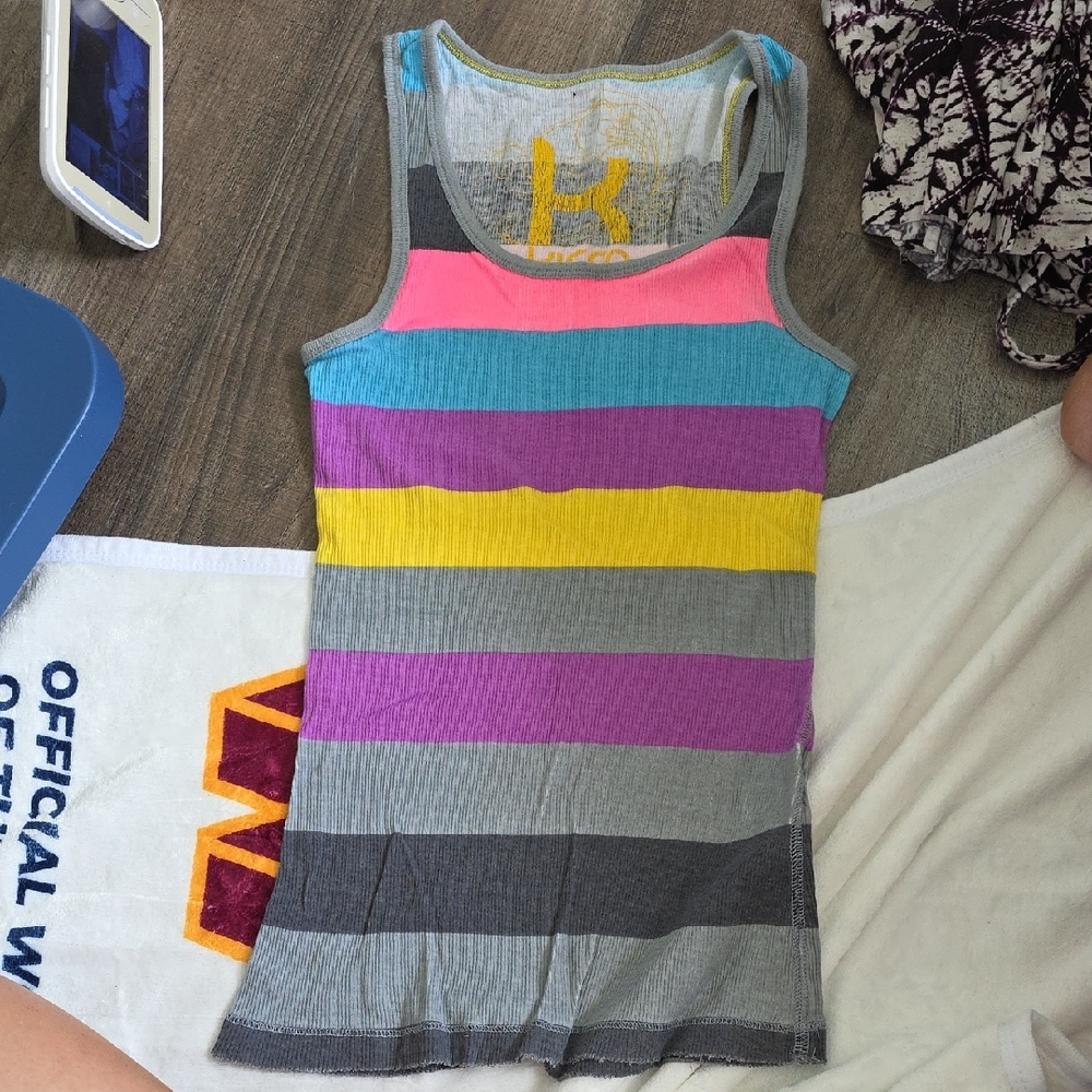 Kirra Multicolor Striped Tank Top